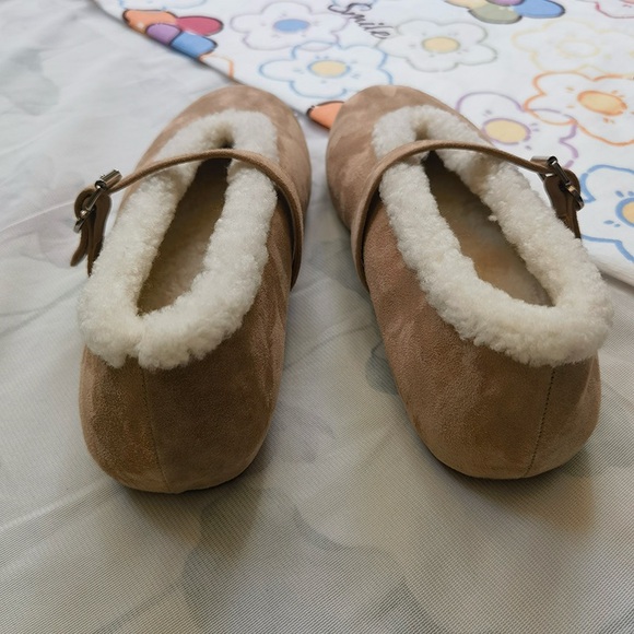 Alaia Lambswool Mary Jane Flats - Picture 6 of 7